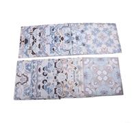 24 calcomanías marroquíes para azulejos para cocina y baño, calcomanías de pared de mosaico impermeables (20 x 20 cm)