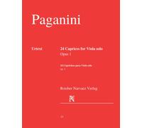 24 Caprices for Viola solo: Paganini: Urtext Edition