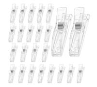24 clips de plástico transparente plisados para persianas de papel, clips temporales para colgar persianas con fuerte agarre para sujetar cortinas y persianas