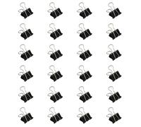 24 clips plegables de metal de cola larga de acero inoxidable para carpeta de papel para bolsas de alimentos, archivos de fotos, documentos, clips plegables