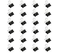 24 clips plegables de metal de cola larga de acero inoxidable para carpeta de papel para bolsas de alimentos, archivos de fotos, documentos, clips plegables