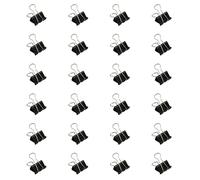 24 clips plegables de metal de cola larga de acero inoxidable para carpeta de papel para bolsas de alimentos, archivos de fotos, documentos, clips plegables