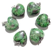 24 colgantes de corazón de lapislázuli de piedra natural de 16 mm con cristal de cuarzo turquesa para hacer joyas de bricolaje, collares, accesorios de adorno (color: n.º 12)