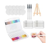 24 Color Foam Texture Painting, 3D Effect Paint Marker, Set DIY Art Craft Tool, Creative Texture Drawing Pens with Vibrant Colors Sturdy Design, Educational Art Supply Fun activity Use