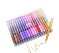 24-Color Push-Button Gel Pen - 0.7mm Fine Nib Erasable | Multiple Ink Colors For Writing Drawing Planning | Great Birthday Ğīft For Kids