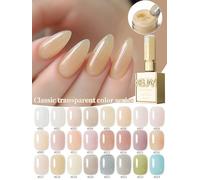 24 colores 15ML esmalte de uñas de Gel de Color transparente semipermanente arte de uñas remojo UV LED salón de uñas DIY M017