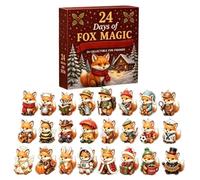 24 Days Holiday Countdown 2D Acrylic Animal Window Decor Home Room Party