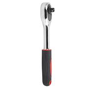 24 dientes Ratchet llave de llave multifunción 1/4 pulgada herramientas manuales de llave para reparar el acero de vanadio cromado negro rojo 159 mm