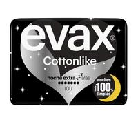 EVAX COMPRESAS COTTONLIKE NOCHE EXTRA ALAS 10 UN
