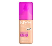 NYX Professional Makeup Make 'Em Wonder, Base de Maquillaje Mate, Resiste hasta 24H, Unifica e Hidrata la Piel, Infusionada con Vitamina C y Ácido Hialurónico, Fórmula Vegana, Tono: Light