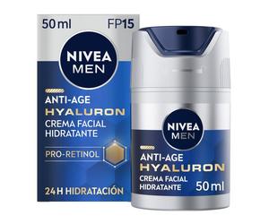 ¡24% DTO! Men Crema Hyaluron Antiedad FP15 50 ml