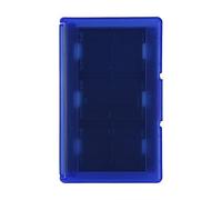 24-en-1 TF Caja de Tarjeta Juego Tarjeta de Memoria Soporte de la Caja Almacenamiento para el Interruptor de Nintendo[Azul]
