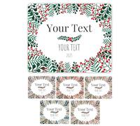 24 Etiquetas Personalizadas para botellas de cava. Pegatinas para vino y champagne. Ideales para Navidad y celebraciones