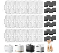 24 Filtros Fuente Gatos para Petlibro Dockstream, Carbón y Esponja