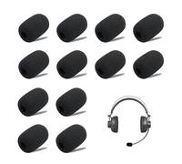24 fundas de espuma para micrófono de auriculares, cubierta de espuma para micrófono de cabeza, muff de gato muerto/protector de viento, silenciador de micrófono/parabrisas, para micrófonos de solapa,