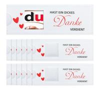 24 fundas de fieltro con texto en inglés "Du hast ein dicke Danke verdient", pequeños regalos para el embalaje de chocolate, bolsas de fieltro, regalos para colegas, equipos, profesores, graduación