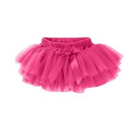 24 historias para bebé recién nacido, falda de tutú suave y esponjosa, pantalones cortos, lazo fijo, fiesta, carnaval, falda tutú de tul, falda de tutú para niñas, Rosa intenso., 0-3 meses