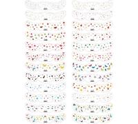 24 Hojas Bonitas Pegatinas Infantiles Con Efectos De Maquillaje De Dinosaurios Y Frutas: Decoraciones Faciales Para Actuaciones Y Fiestas Del Día Del Niño.