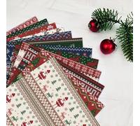 24 hojas de papel de Navidad para álbumes de recortes de 30,5 x 30,5 cm, doble cara, patrón de Navidad, rojo, verde y azul, papel decorativo de origami para manualidades