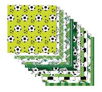 24 hojas de papel decorativo con temática de fútbol, 30 x 30 cm, papel de decoración para álbumes de recortes, diario, embalaje, planificador de estudiantes, decoraciones