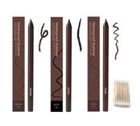 24 Hr Waterproof Eye Pencil, Eyeliner for Green Eyes, No Smudging, Fading, Smooth and Easy to Color (A)