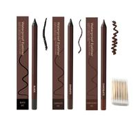 24 Hr Waterproof Eye Pencil, Eyeliner for Green Eyes, No Smudging, Fading, Smooth and Easy to Color (C)