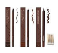 24 Hr Waterproof Eye Pencil, Eyeliner for Green Eyes, No Smudging, Fading, Smooth and Easy to Color (D)