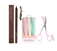24 HR Waterproof Eyeliner Duo Sharpenable Eye Pencil, Plum Waterproof Eyeliner Duo Sharpenable Eye Pencil (02-Chocolate)