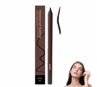 24 Hr Waterproof Eyeliner Duo Sharpenable Eye Pencil,Sharpenable Eye Pencil,Waterproof,Smudge-Proof Long-Lasting Makeup Eyeliner,Smooth and Easy to Color (Black)