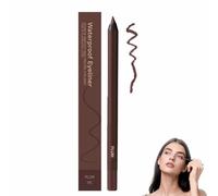 24 Hr Waterproof Eyeliner Duo Sharpenable Eye Pencil,Sharpenable Eye Pencil,Waterproof,Smudge-Proof Long-Lasting Makeup Eyeliner,Smooth and Easy to Color (Plum)