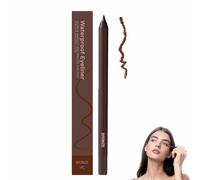 24 Hr Waterproof Eyeliner Duo Sharpenable Eye Pencil,Sharpenable Eye Pencil,Waterproof,Smudge-Proof Long-Lasting Makeup Eyeliner,Smooth and Easy to Color (Bronze)