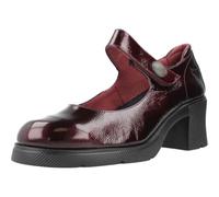 24 HRS - Merceditas de Charol Vino 24 HRS | Zapatos de Piel con Tacón Cómodo - Cuero para: Mujer Color: PALAK Vino Talla: 41