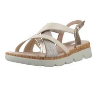24 HRS - Sandalias de Piel para Mujer 24 HRS 26826 - Color Combi Lino con Cuña de 4,5 cm - Cuero para: Mujer Color: Combi Lino Talla: 36