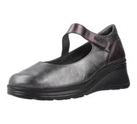 24 HRS - Zapato Merceditas Plataforma Piel 24 HRS 26650 Ossid Antracita - Moda y Comodidad - Cuero para: Mujer Color: OSSID Antracita Talla: 36