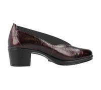 24 HRS - Zapato Tacón Mujer 24HRS Palak Vino Piel Charol Cómodo 26590 - Cuero para: Mujer Color: PALAK Vino Talla: 40