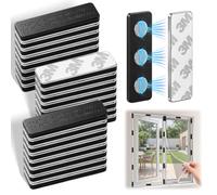 24 imanes para mosquitera, 45 x 13 mm, cierre magnético de cortina, mosquitera magnética, clips para cortinas de puerta, persianas, persianas