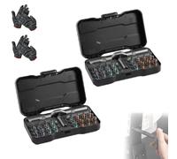 24 in 1 DIY Screwdriver Set Magnetic Compact and Portable Ratchet Screw driver,for Furniture and Bicycle Repair (2set)