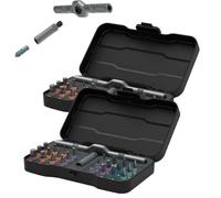 24 in 1 Dly Screwdriver Set Magnetic Compact and Portable Ratchet Screwdriver, Multi Bit Precision Screwdrivers Set with Detachable Ratchets Handle, Repair Tool Kit for Pc Furniture Bicycle(2set)