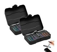 24 in 1 Magnetic Ratchet Screwdriver Set, Multi-purpose Rs1 Ratchet 24-in-1 Screwdriver Set, DIY Mini Multi Bit Magnetic Drive Sets, for Furniture Computer (2 Sets)