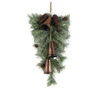 24 Inch Winter Holiday Swag Reusable Pine Bell Mantle Decor