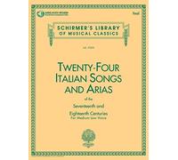 24 italian songs & arias - medium low voice - recueil + enregistrement(s) en ligne (Schirmer's Library of Musical Classics)