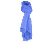 24 JOYAS Fular Pareo bufanda de viscosa con tacto suave y fino disponible en diversos colores, un complemento funcional y versátil que podrás usar en diferentes temporadas (AZUL)
