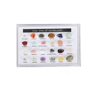 24 Kinds Crystal Gemstones, Chakra Stones Healing Kit with Box for Collectors