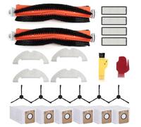 24 Kit de accesorios para Dreame D10 Plus, Recambios - 2 cepillo principal, 6 cepillos laterales, 4 filtros de polvo, 6 bolsas de recogida de polvo, 4 paño de fregona, 2 herramientas de limpieza