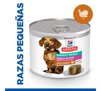 Hill's Science Plan Perfect Weight Adult Small & Mini Pavo Perros Latas 200 gr