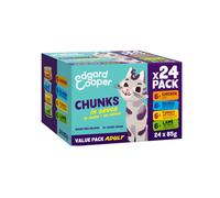 24 latas x 85 g Edgard & Cooper multipack chunks comida para gatos