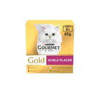 Gourmet húmedo gato gold doble placer pack surtido 12x85 gr