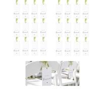 24 letreros reservados para sillas de boda con cinta, elegantes etiquetas de asiento reservadas para bancos de iglesia, eventos importantes y mesas de recepción