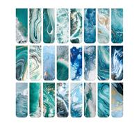 24 marcadores magnéticos para adultos, marcadores de libros para niños, marcadores de página magnéticos con temática oceánica, marcadores de libro de clip seguro para mujeres y hombres, amantes de los