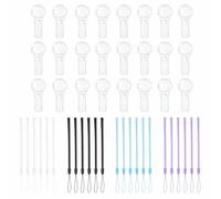24 Mini Lupas de Gran Aumento 5X y 10x Incluyen Cordones Coloridos Ideales Niños Explorar Naturaleza Ayudar Adultos Leer Lupa Niños Magnifying Glass Descubrimientos